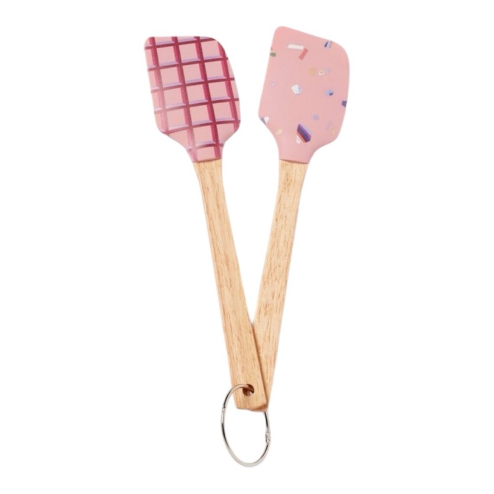 Opalhouse Silicone Spatulas with Wood Handles 2 Pack in Pink